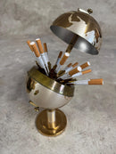 Dispensador de Cigarros Golden Globe Vintage Anos 60 + Isqueiro de Brinde